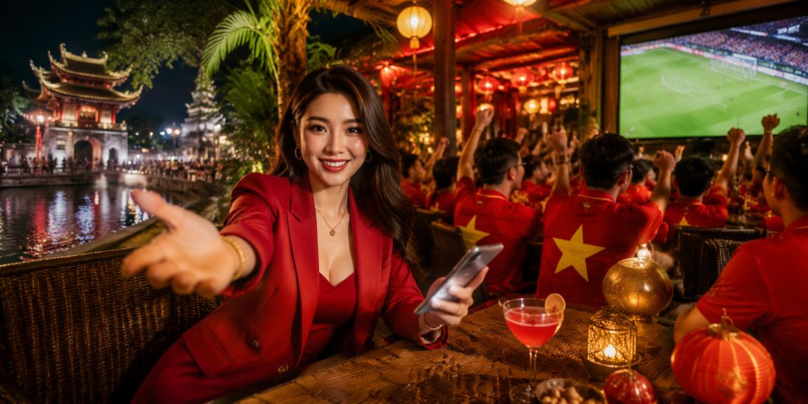 Người chơi theo dõi trận đấu thể thao và đặt cược trực tuyến trên màn hình tại Việt Nam